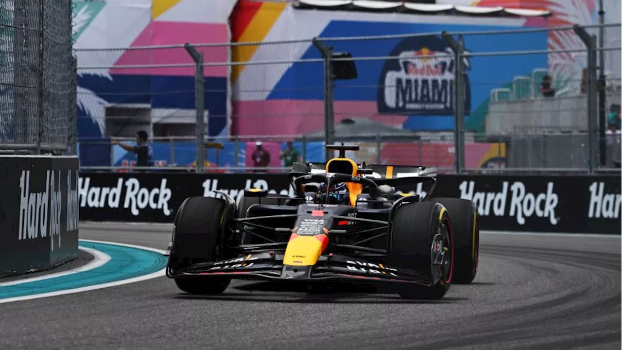 Verstappen logra la pole en el Gran Premio de Miami; Checo Pérez largará cuarto