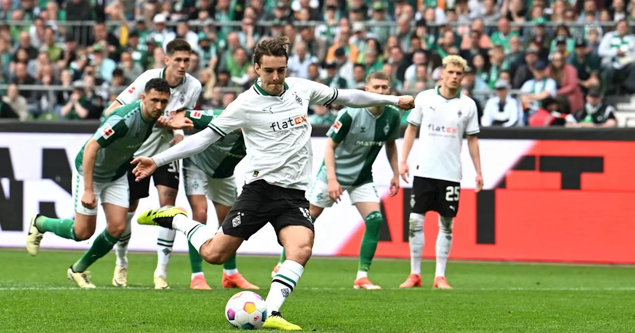 Gladbach: 2:2 in Bremen - Neuhaus-Elfmeter wird zum Streitfall für Borussia