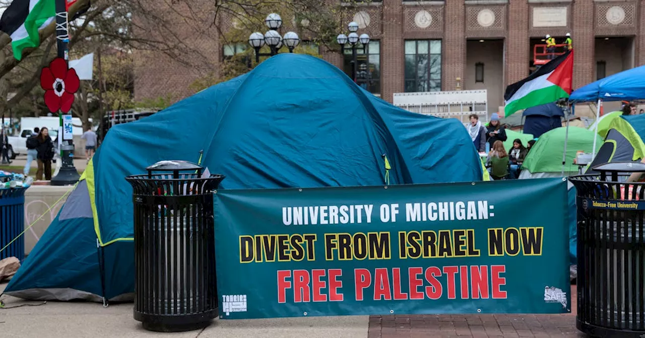 Pro-Palestinian protests briefly disrupt University of Michigan graduation