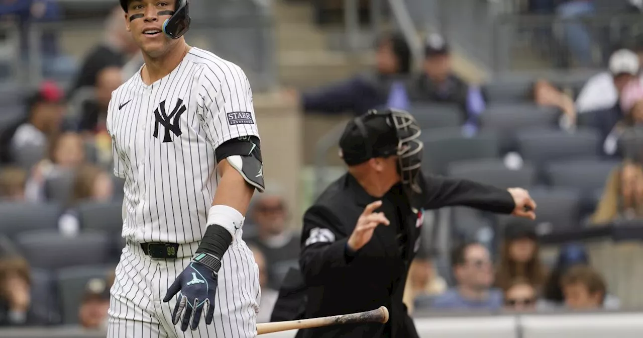 El toletero Aaron Judge, de Yankees, es expulsado por primera vez en su carrera