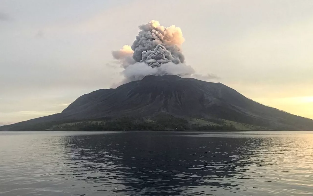 Indonesia's Mt Ruang erupts again and emits smoke, local airport closure extended