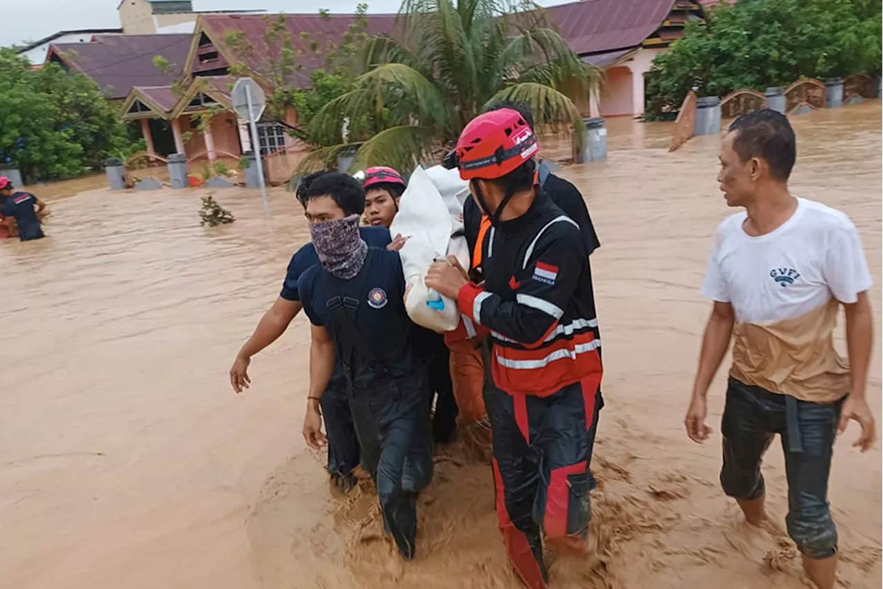 Flood and landslide hit Indonesia's Sulawesi island, killing 14