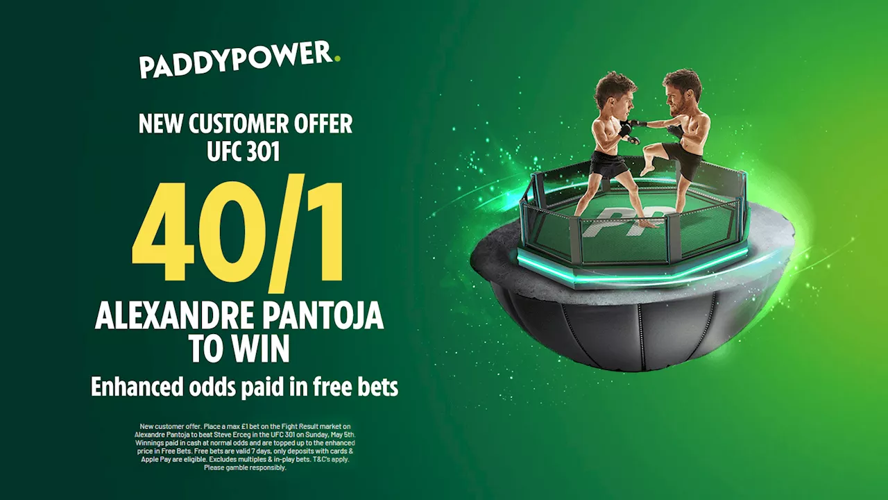 Alexandre Pantoja vs Stephen Erceg: Get 40/1 on Pantoja to win with Paddy Power...