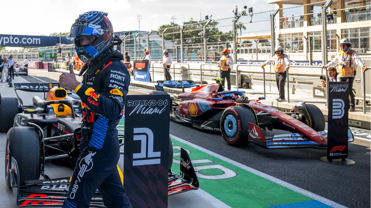 Max Verstappen continues Miami Grand Prix domination with pole in qualifying