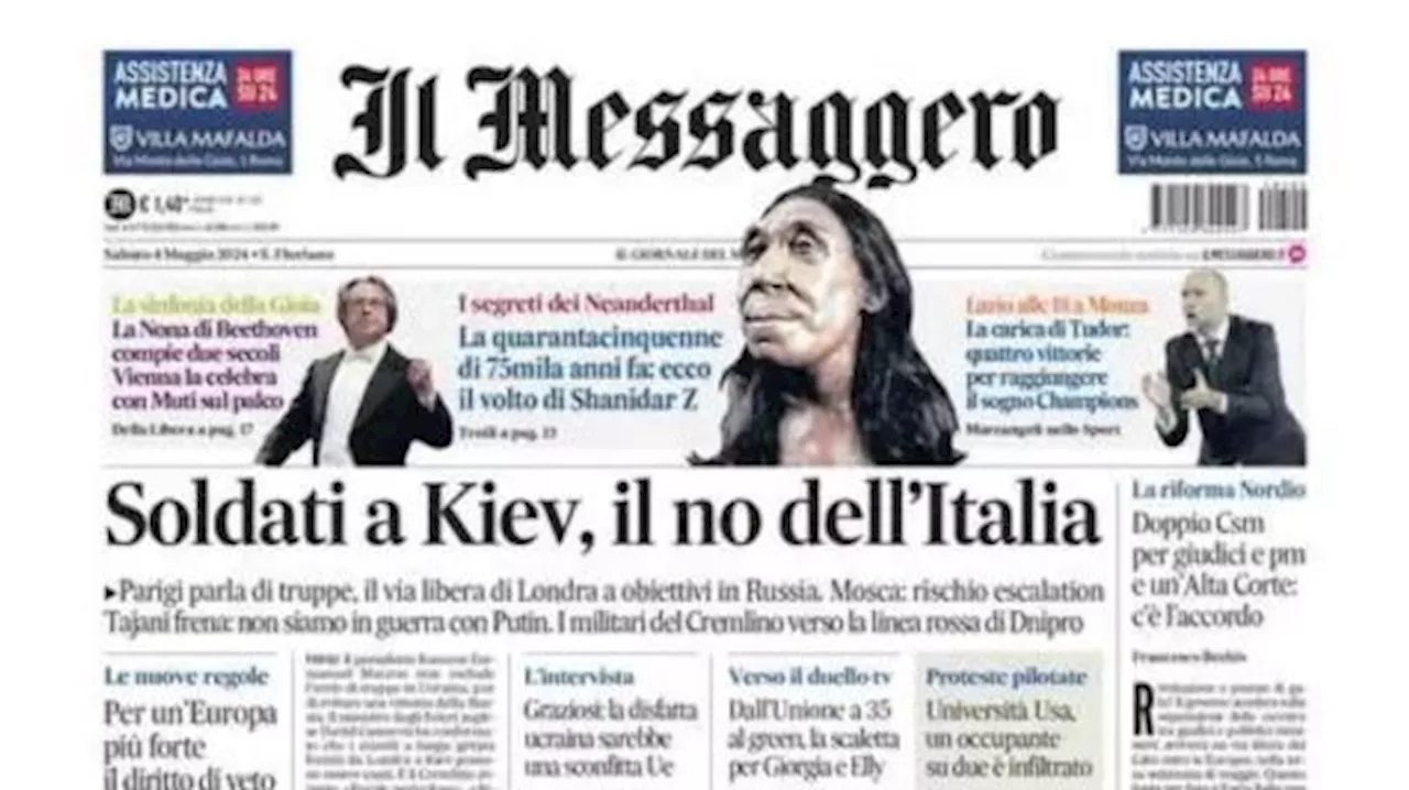 Il Messaggero: 'La carica di Tudor: quattro vittorie per raggiungere il sogno Champions'