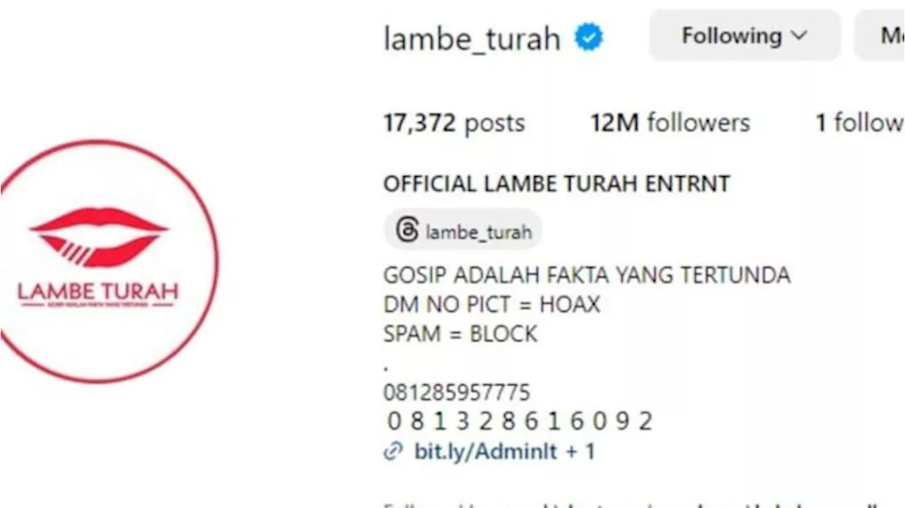 Bukan Nanda Persada, Ternyata Ini Dia Sosok Dibalik Akun Lambe Turah