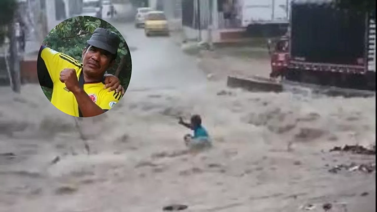 Impactante video: arroyo arrastró a un hombre en el área metropolitana de Barranquilla