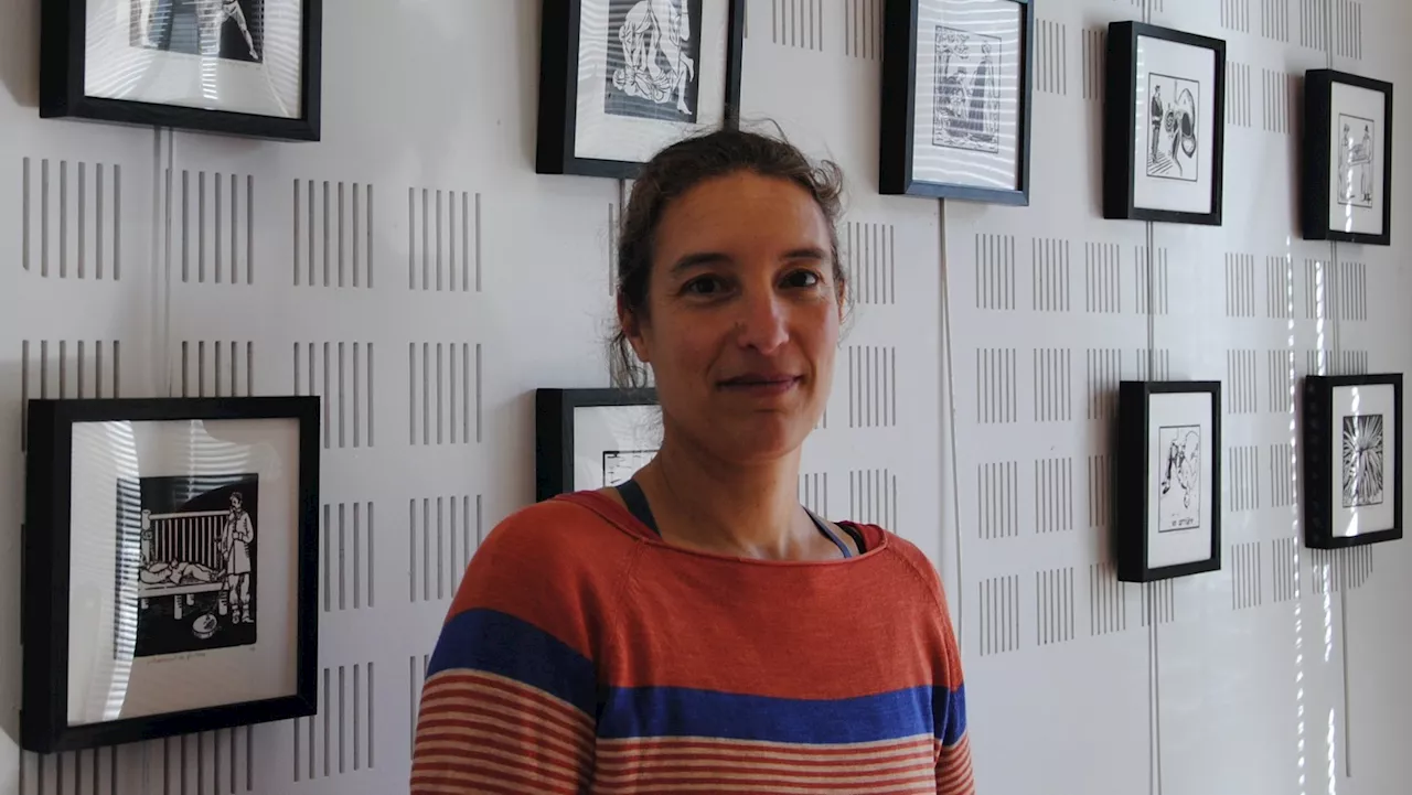 Les gravures pleines d'humour de Camille Damon exposées à la médiathèque de Gréoux-les-Bains