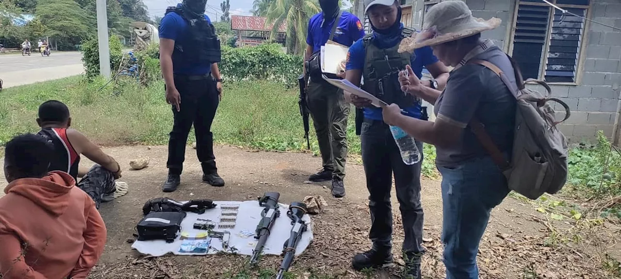2 namaligya mga pusil napusoy