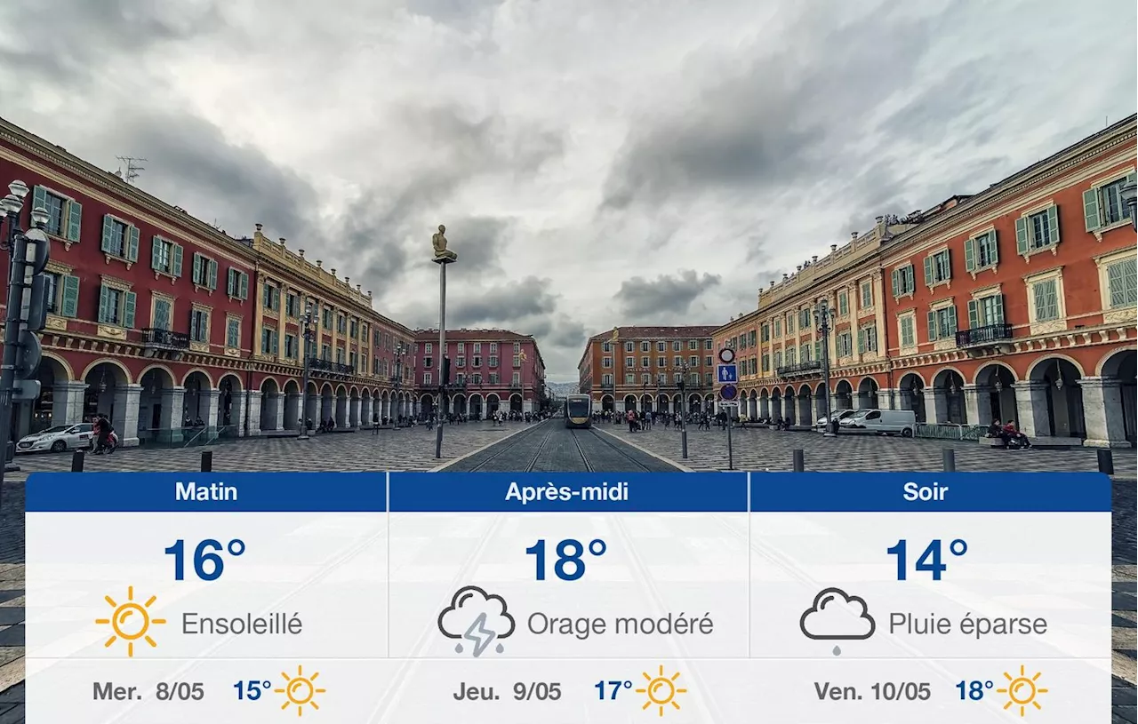 Météo Nice: prévisions du mardi 7 mai 2024