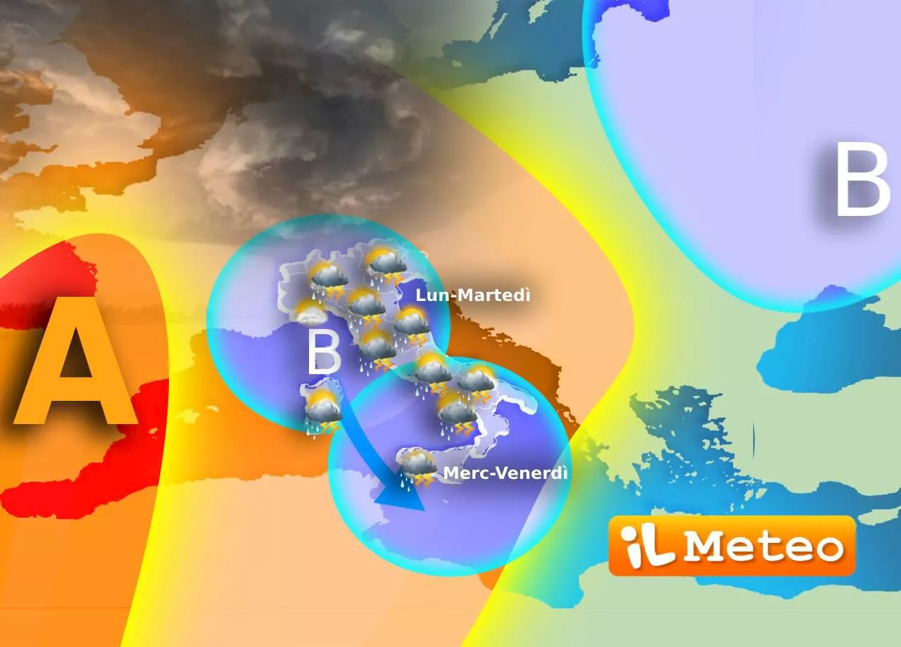 Maltempo sull’Italia, pioggia e temperature giù: da Milano a Roma, meteo oggi e domani