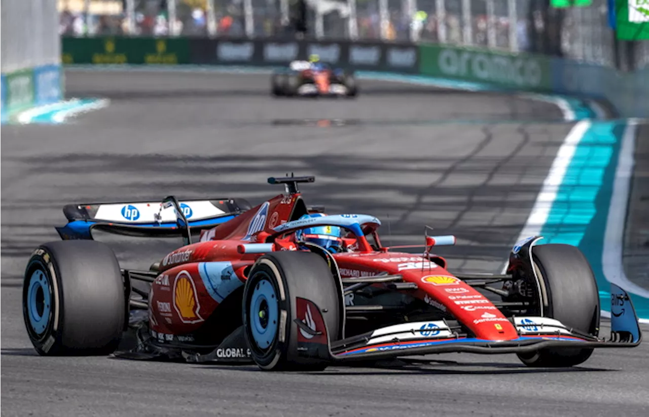 F1, la Ferrari di Charles Leclerc al Gran Premio di Miami