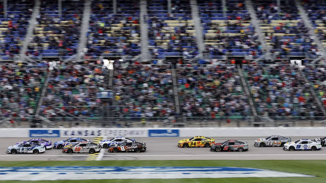 Larson edges Buescher at the line at Kansas Speedway in closest finish in NASCAR Cup Series history