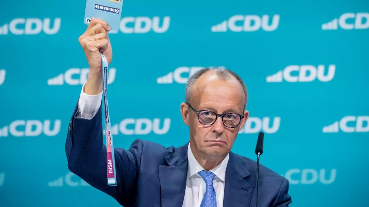 Friedrich Merz als CDU-Chef wiedergewählt