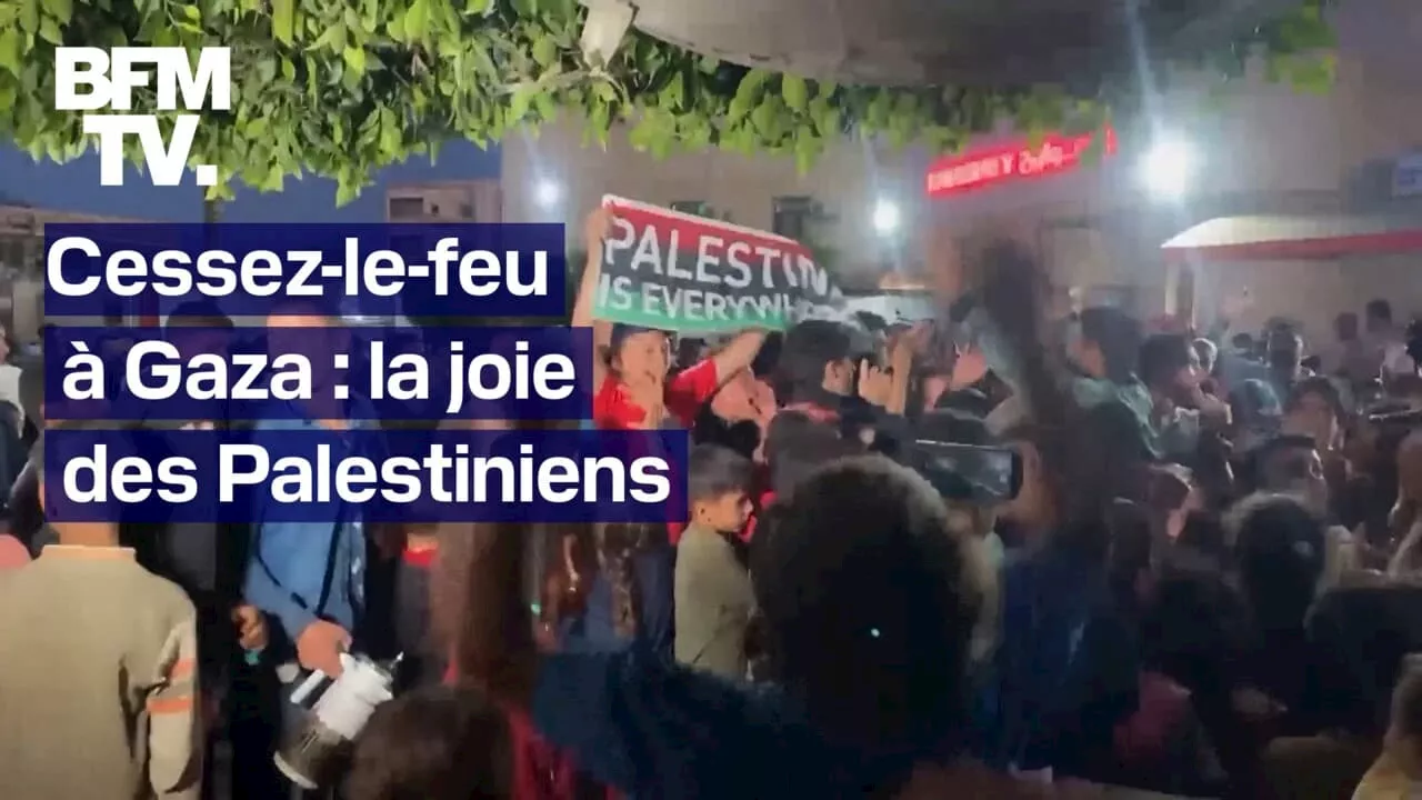 Cessez-le-feu à Gaza: la joie des Palestiniens après l'annonce de l'accord du Hamas