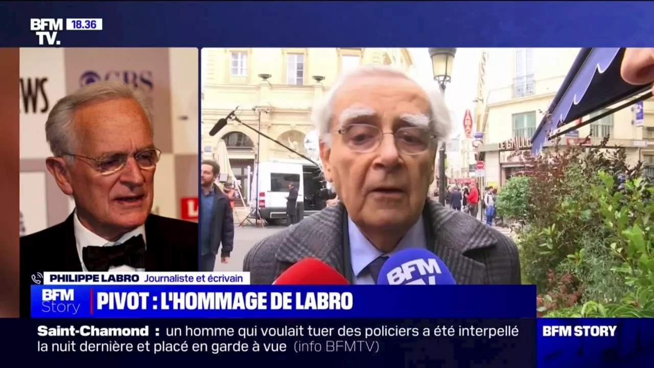 'Une véritable légende de la culture française': Philippe Labro réagit au décès de Bernard Pivot