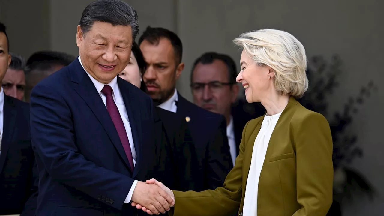 EU-Chefin trifft China-Herrscher: Von der Leyen droht Xi mit Auto-Zöllen