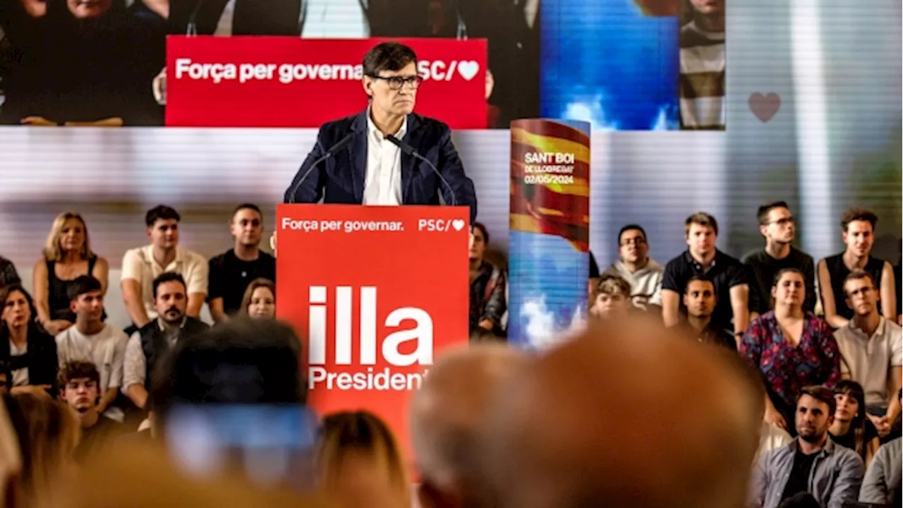 Sanchez’s Socialists Set to Win First Place in Catalan Elections, Poll Shows