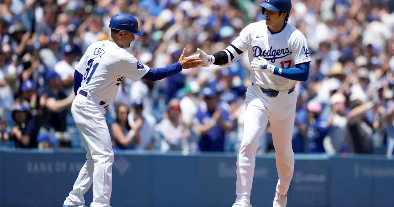 Ohtani homers twice as Dodgers sweep Braves with 5-1 win