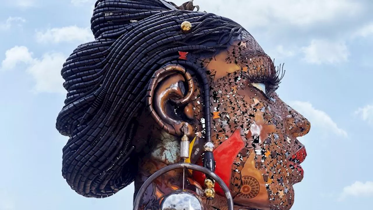 A stunning metal sculpture shows ‘the beauty of Black women all over the world’