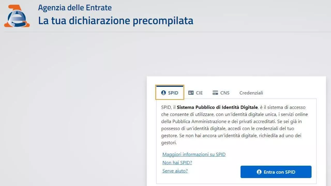 Modello 730 precompilato, ecco l’indirizzo dove trovarlo subito con spid o cie