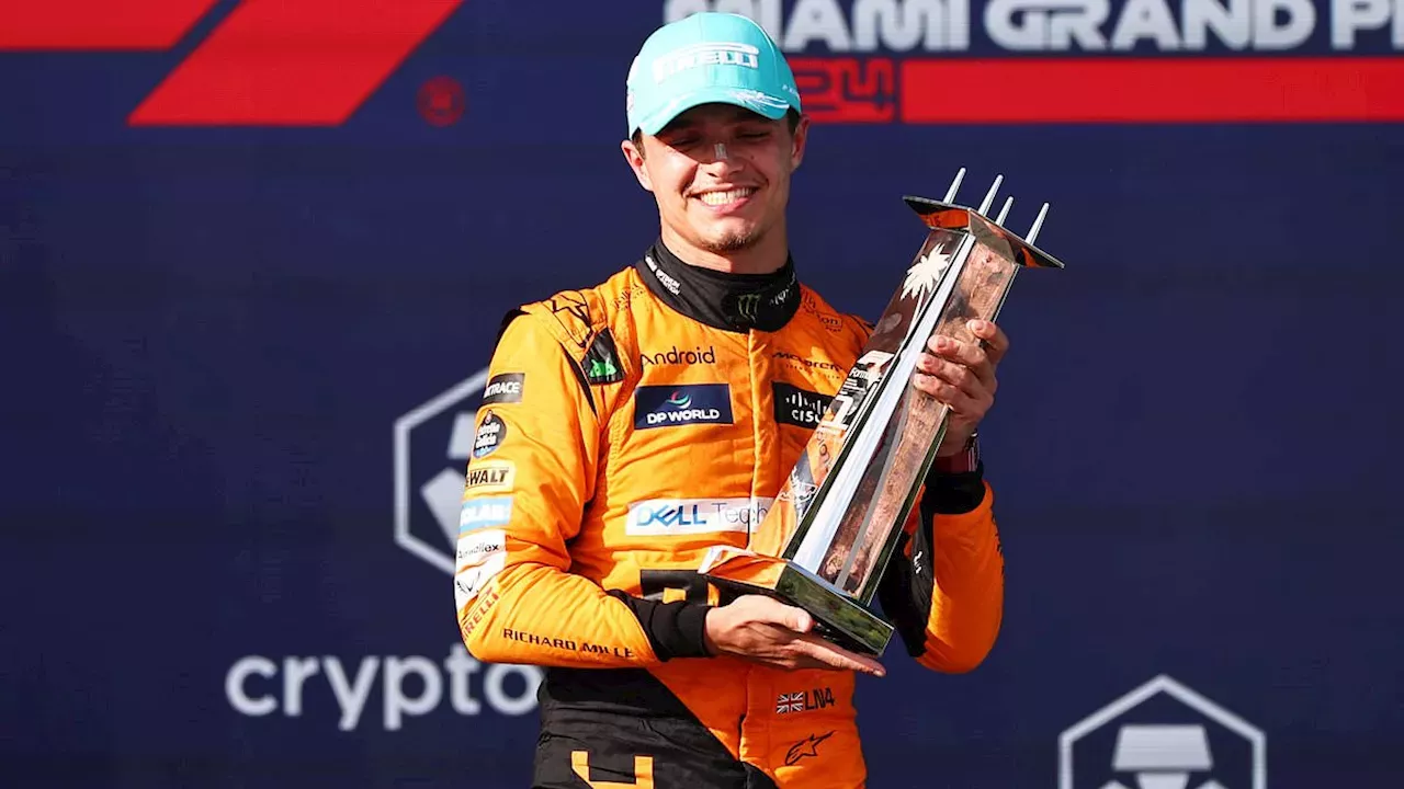 Sport: History-making Brit driver Lando Norris, 24, nails his first F1 ...