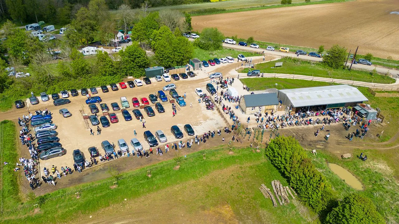 They're getting diddly squat today! Jeremy Clarkson fans are turned away from Cotswolds farm after...