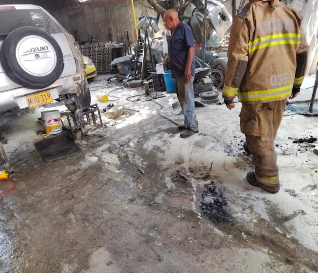 Murió uno de los 3 mecánicos quemados en incendio en taller de barrio España