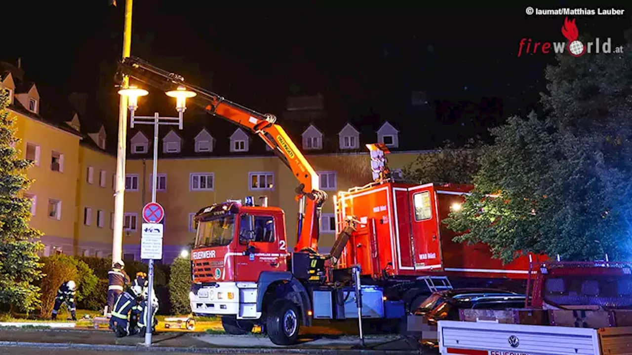 Oö: Gewitter mit stärkeren Sturmböen versetzte Maibaum in Wels in Schieflage