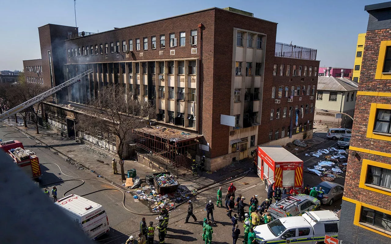 Building fire that killed 76 in South Africa was caused by building negligence, report says