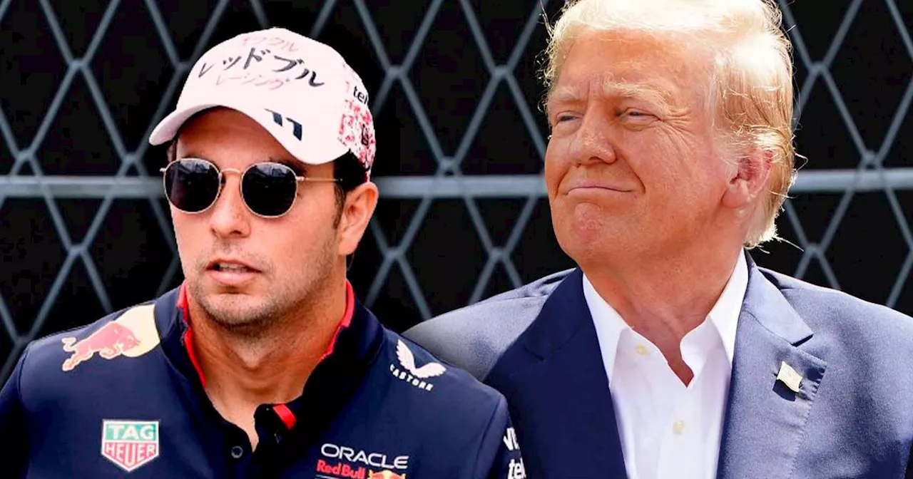 Seguridad de Trump intentó detener paso de Checo Pérez en Miami; el mexicano lo ignoró (VIDEO)