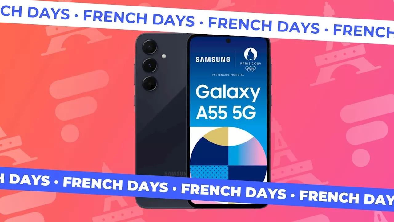 Le nouveau Samsung Galaxy A55 profite des French Days pour s’afficher 40 € moins cher