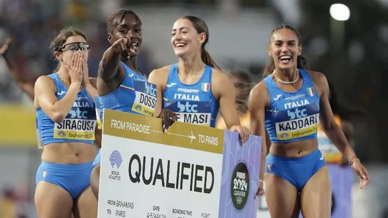 Italia, poker di staffette a Parigi: si qualifica anche la 4x100 femminile