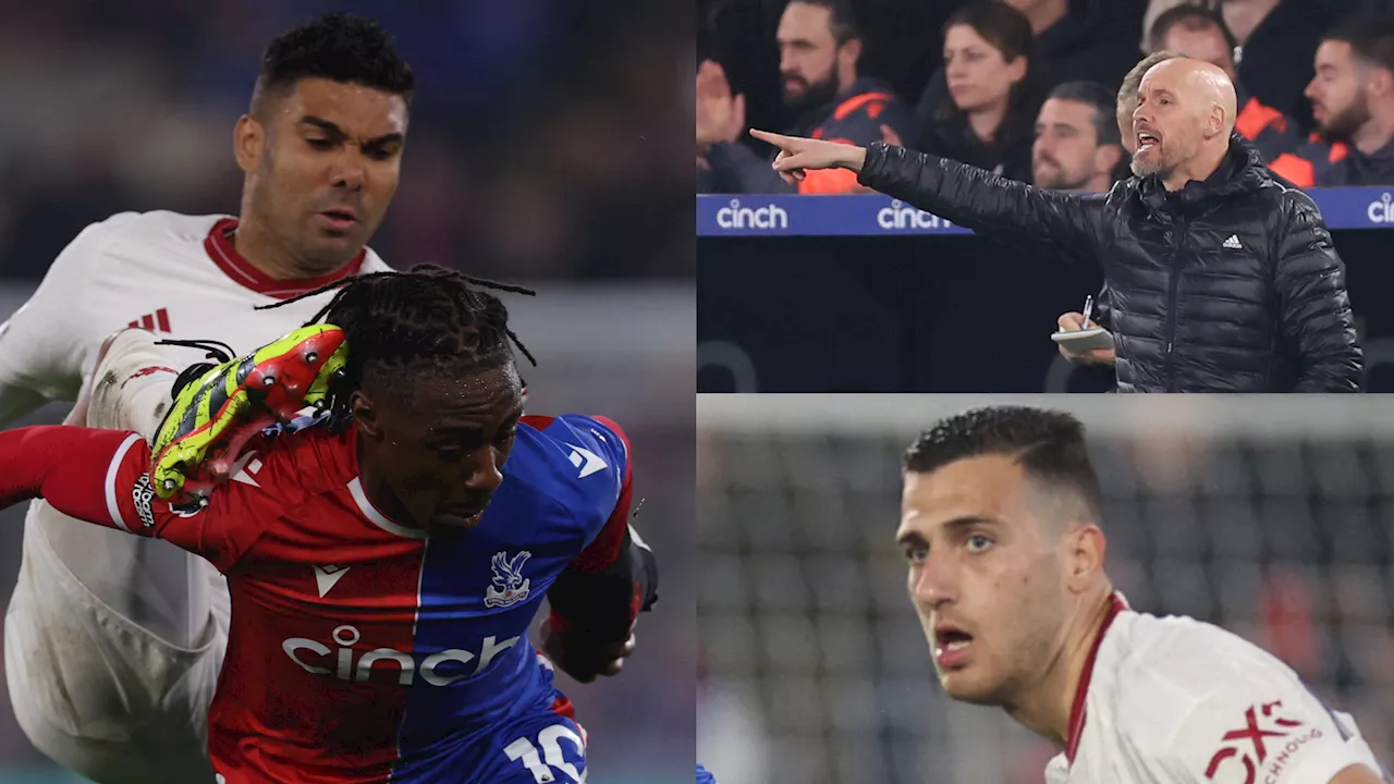 Man Utd player ratings vs Crystal Palace: Casemiro is an embarrassment! Midfielder hung out to dry as Diogo Dalot put to shame in final nail in Erik ten Hag's coffin