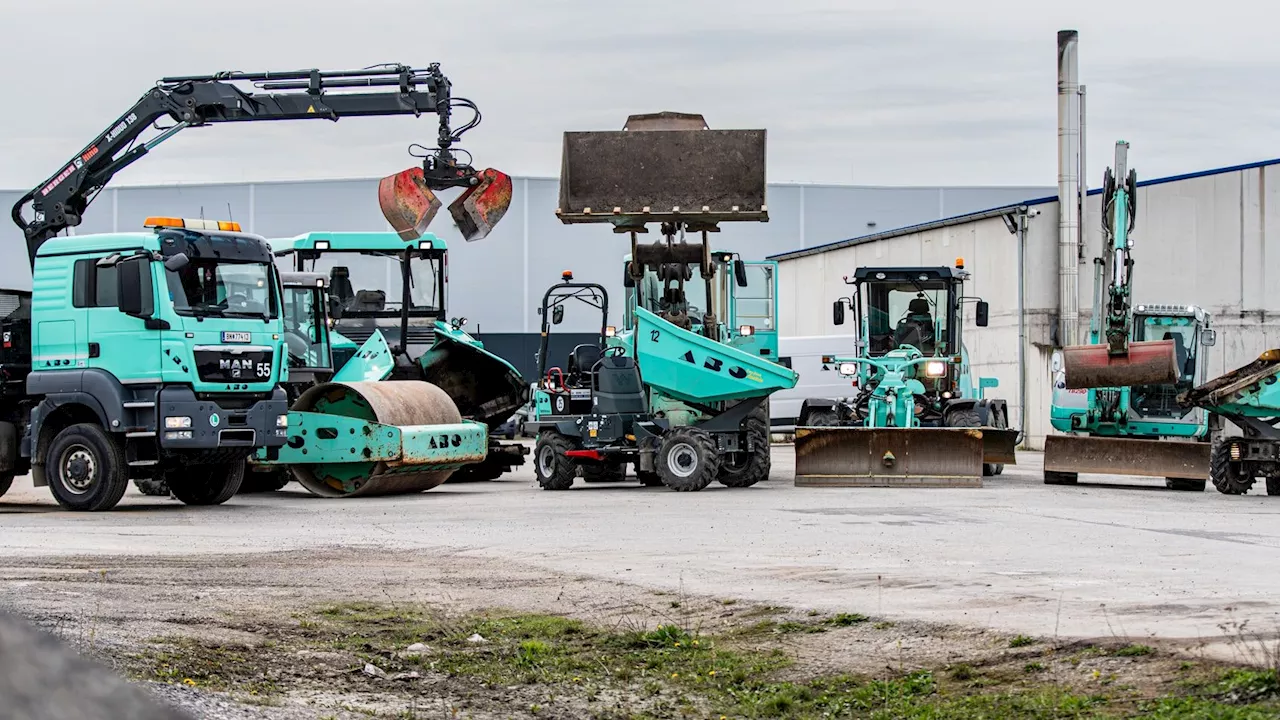 Betrieb eingestellt! Baumaschinen unter dem Hammer