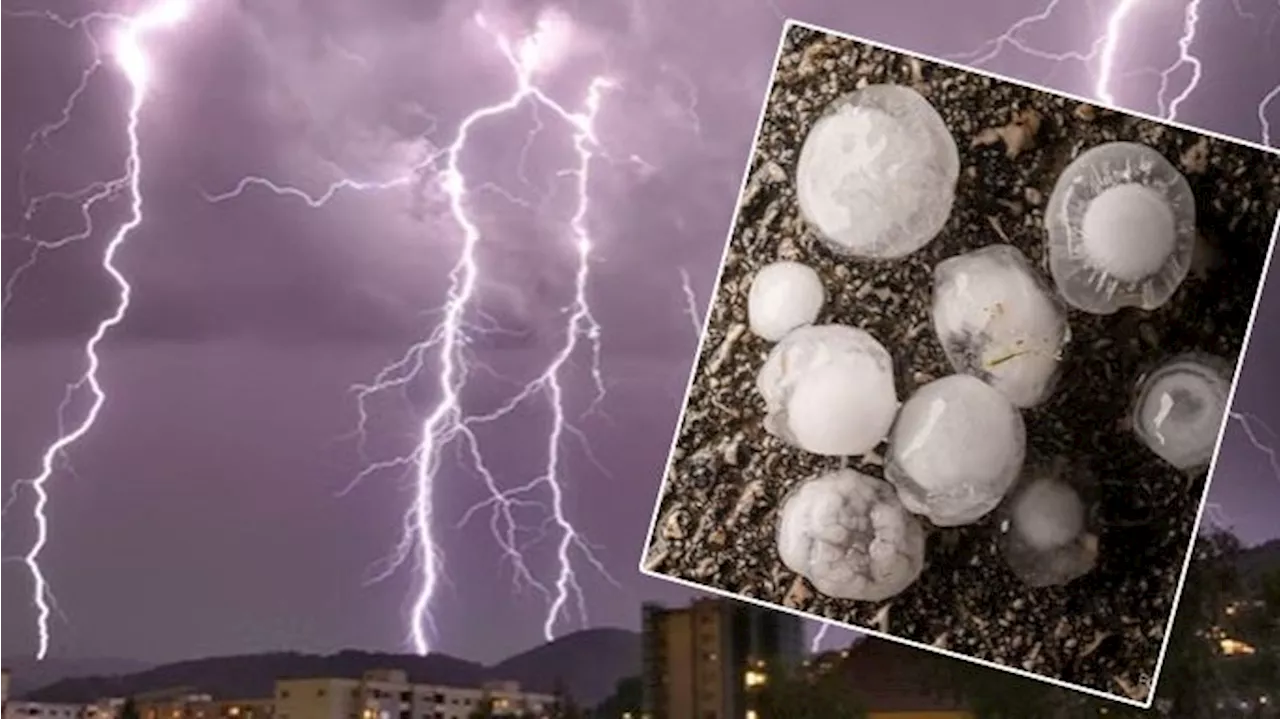 Erst 26 Grad, dann wütet Hagel-Unwetter in Österreich