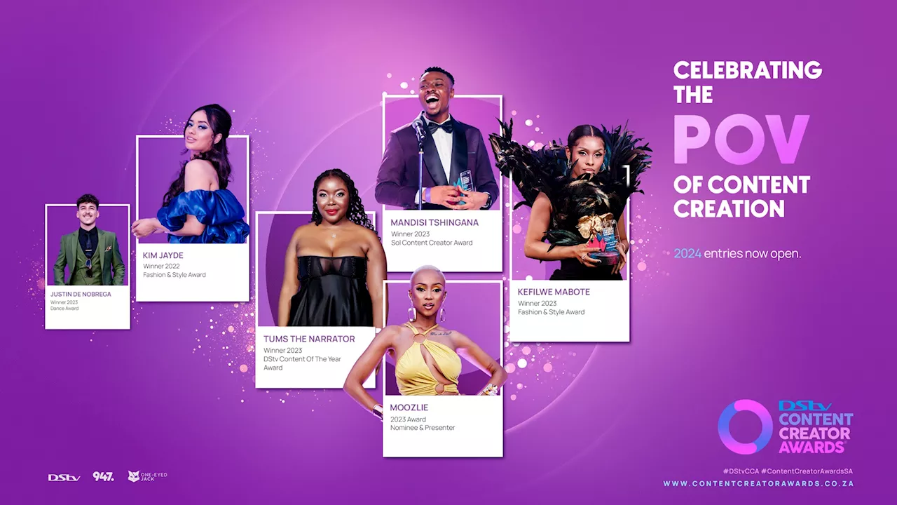 Entries for the DStv Content Creator Awards 2024 now open for all Africans