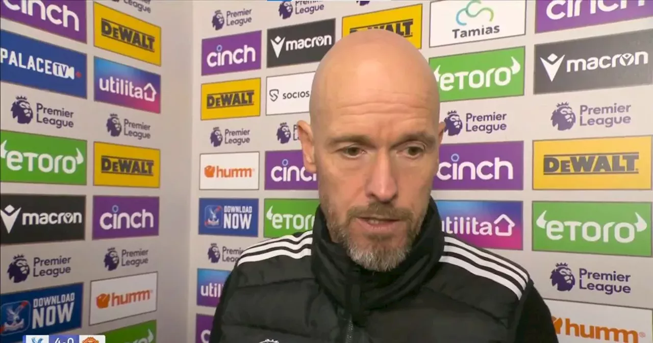 Erik ten Hag gives short response to Man Utd sack question after four-goal loss