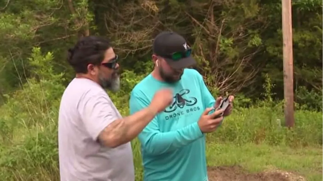 Drone Bros: Two brothers helping Coldspring residents check on homes amidst flooding using drone