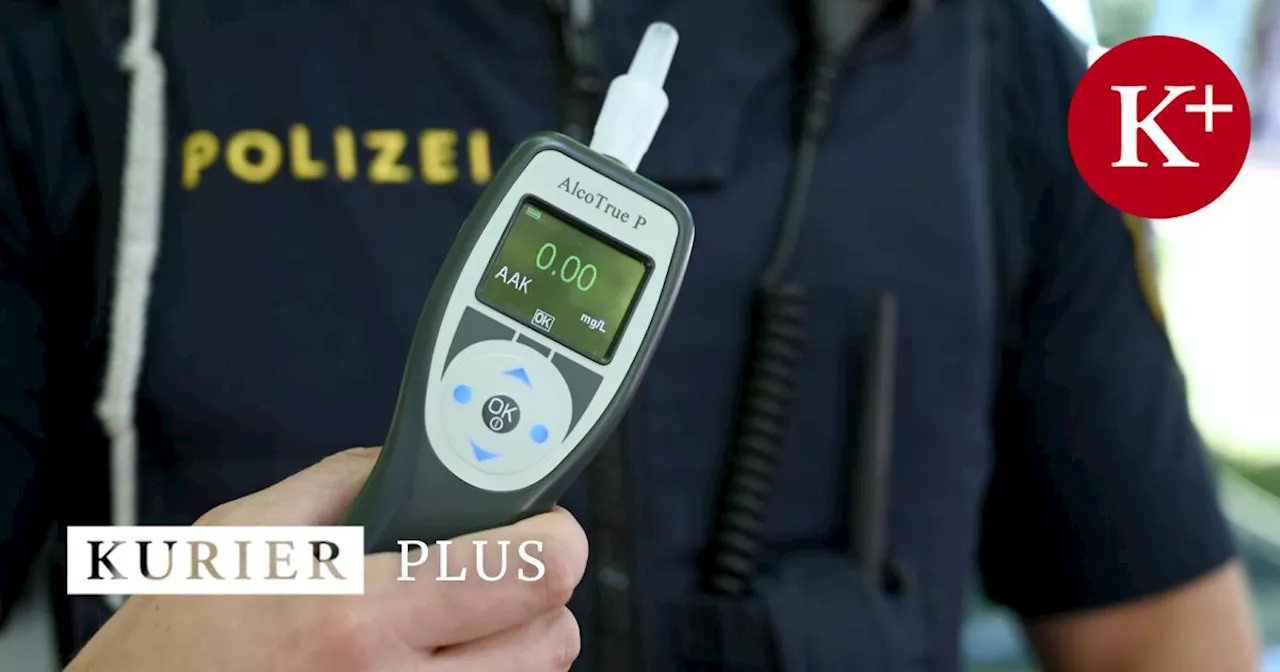 Nach 12 Bier: Autolenker wollte Polizisten bei Alkotest schmieren