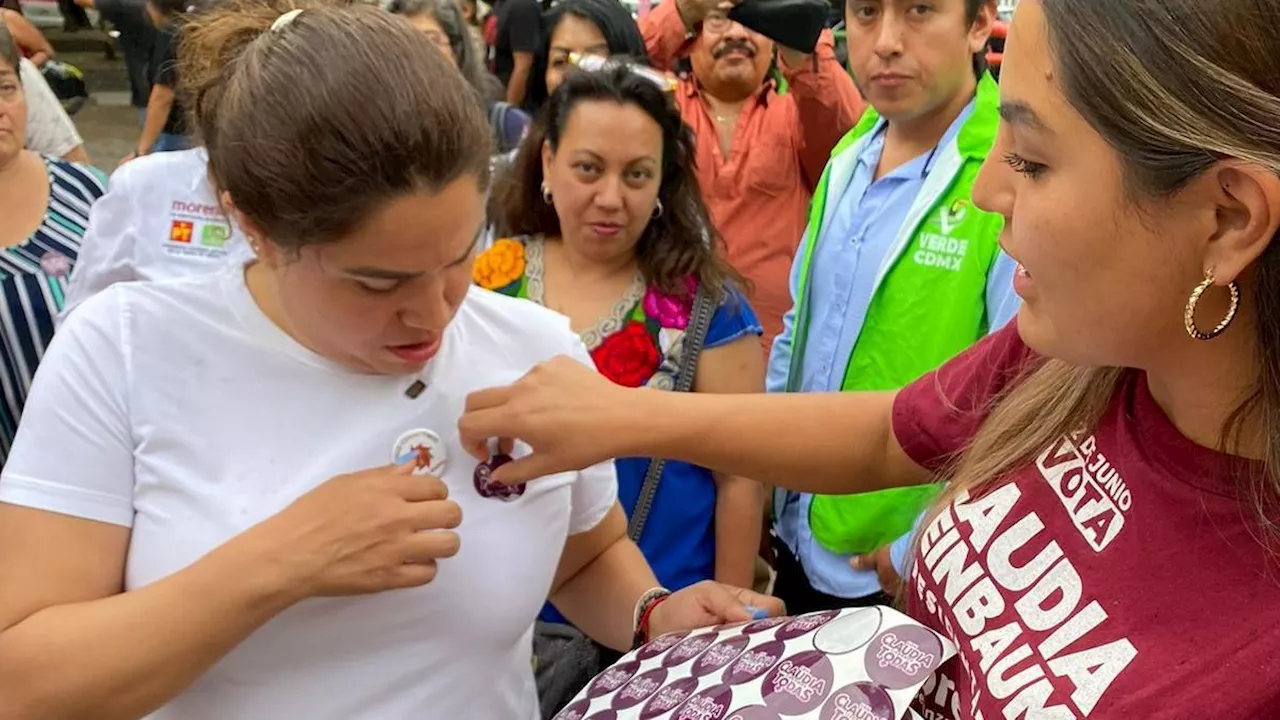 Colectivos feministas toman la CDMX para hablar sobre Claudia Sheinbaum