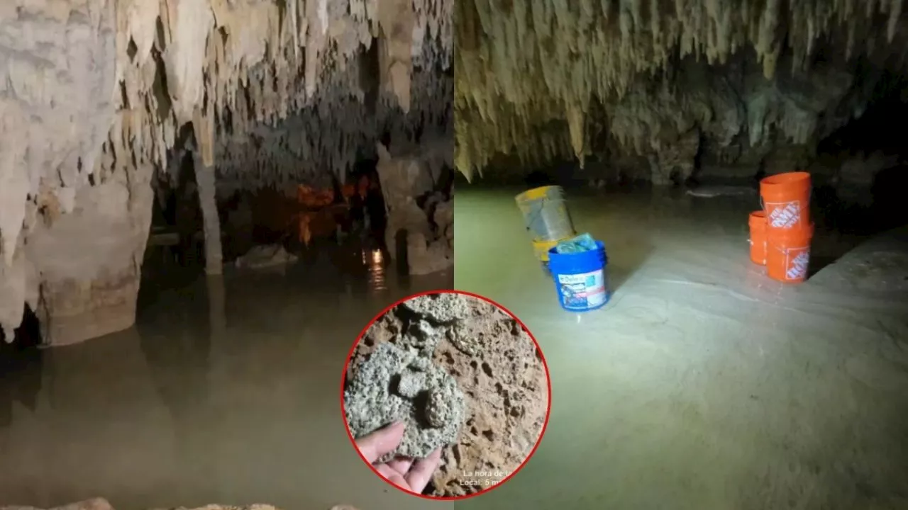 Tren Maya: Sacan cemento de cenotes, pero el agua continúa turbia