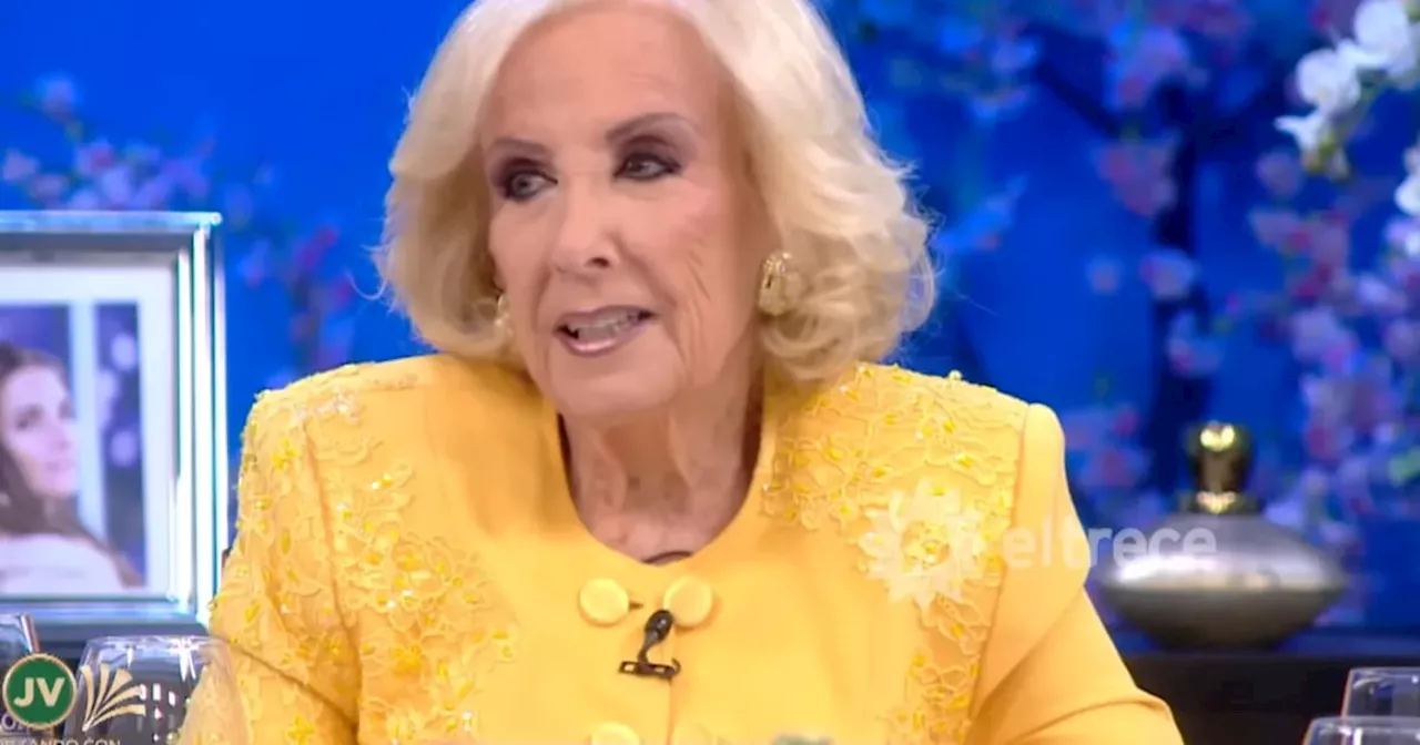 La confesión de Mirtha Legrand en su mesaza: Me quedé muy sola