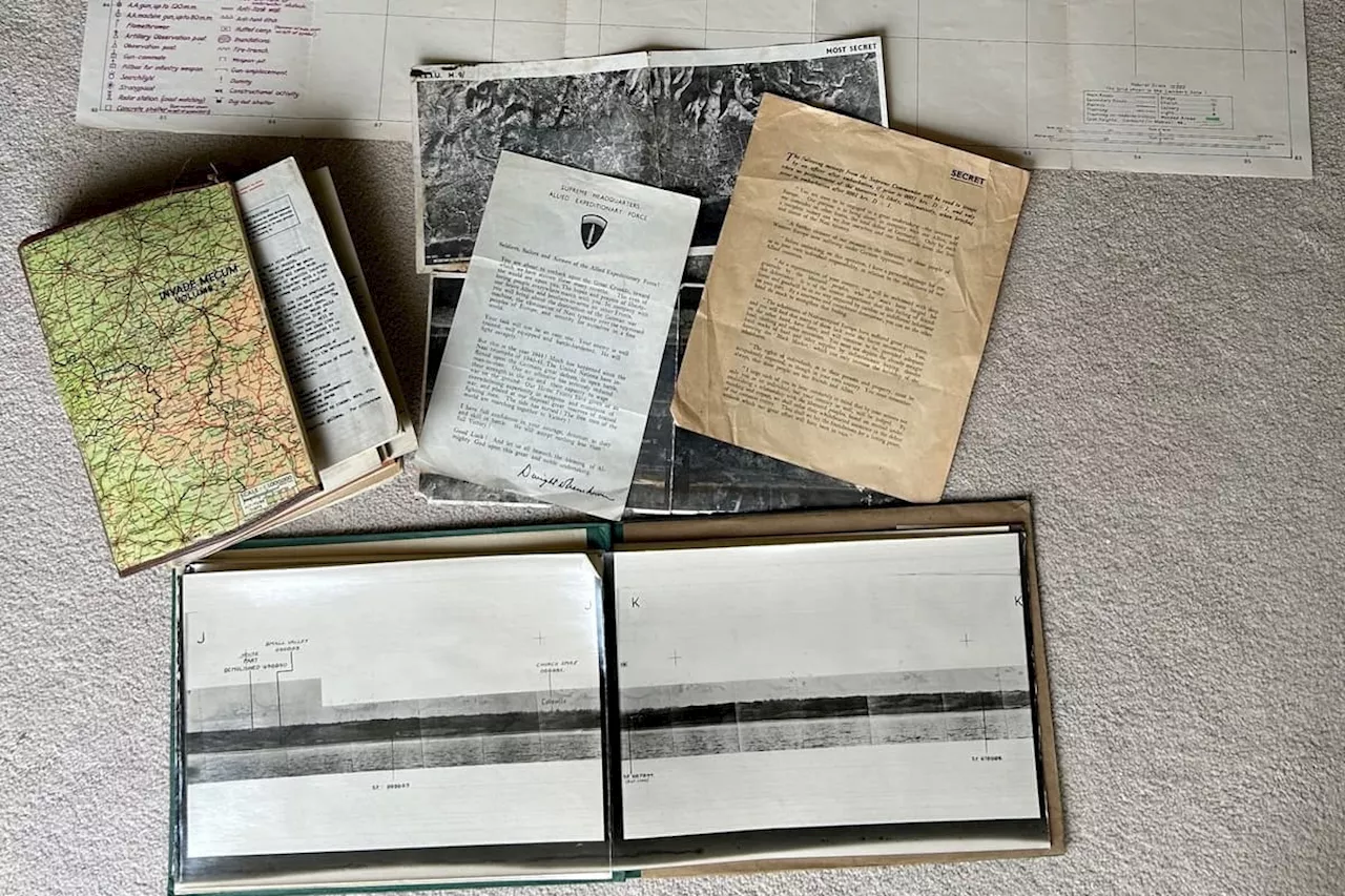 Video of top secret D-Day invasion documents from Normandy landings found in old Ford Escort