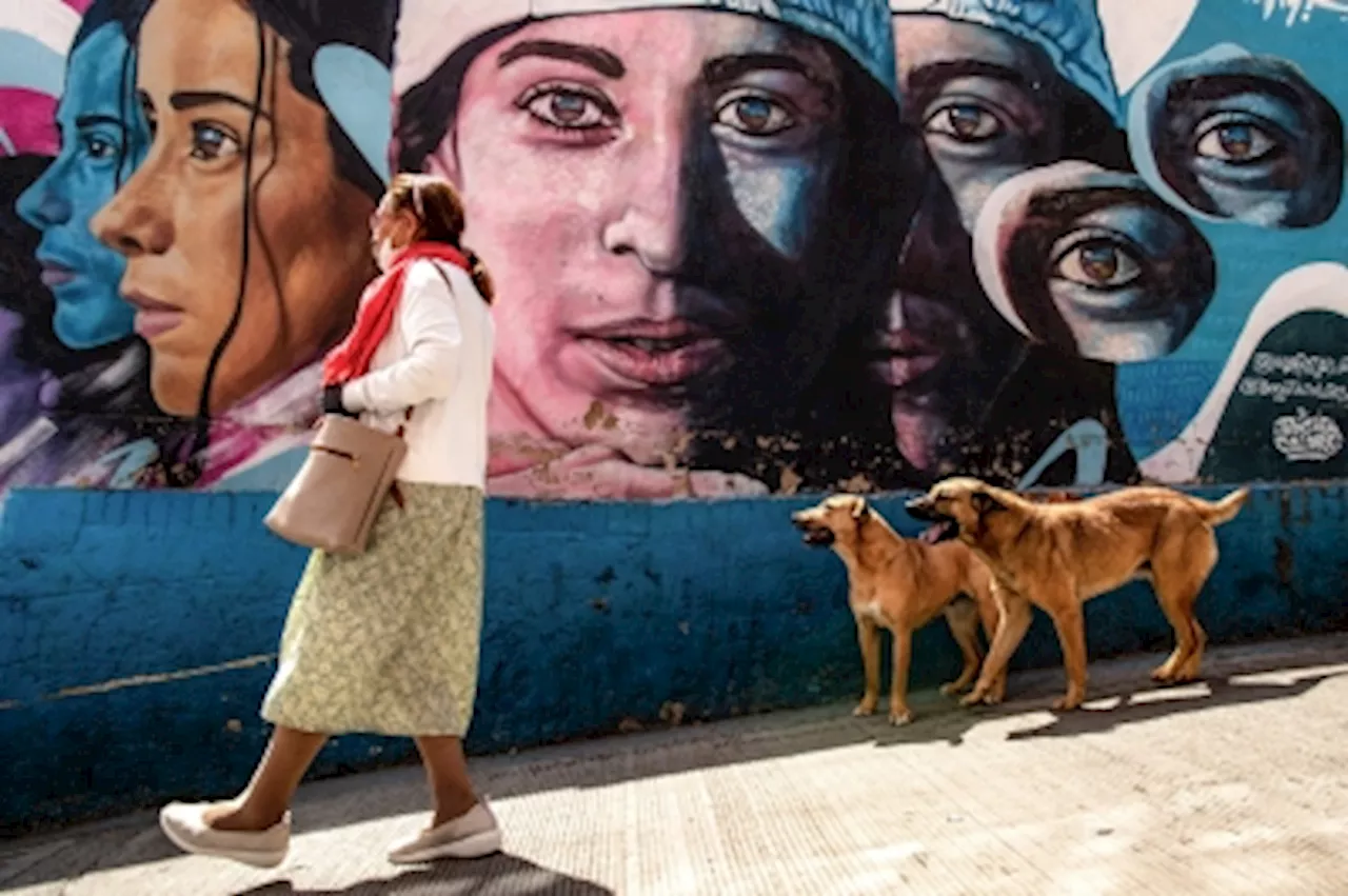 Poor Bogota suburb wows tourists with street art