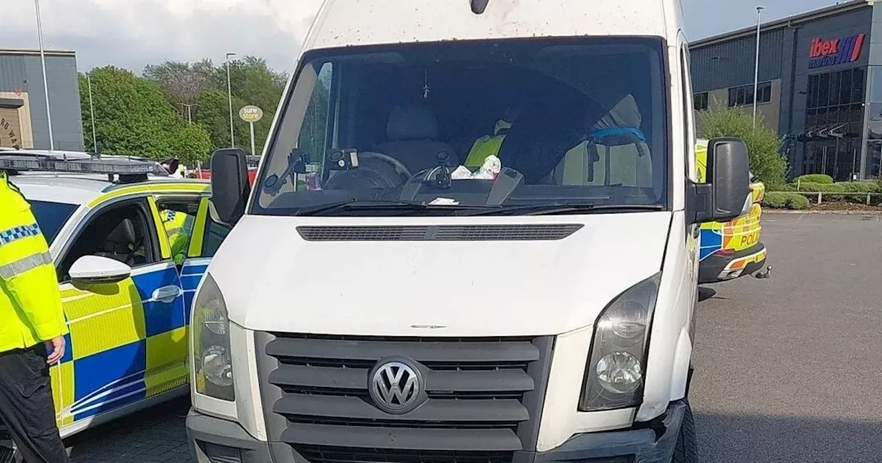 Driver arrested after terrified witnesses call 999 over van on motorway