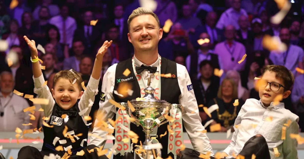 Emotional Kyren Wilson says family 'sacrificed their whole lives' for World Championship win