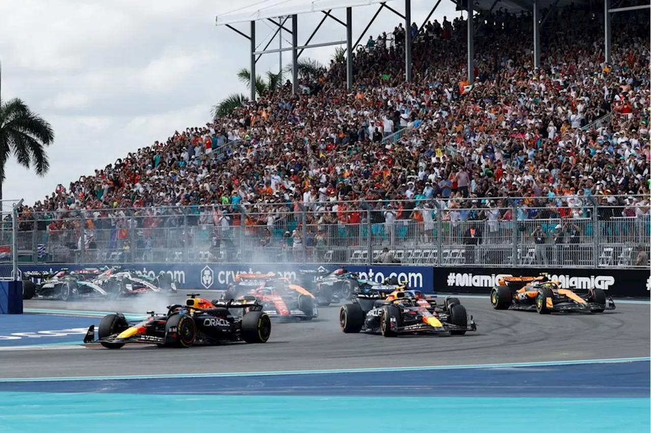 Perez averted 'disaster' with Verstappen in 'optimistic' Miami GP F1 start