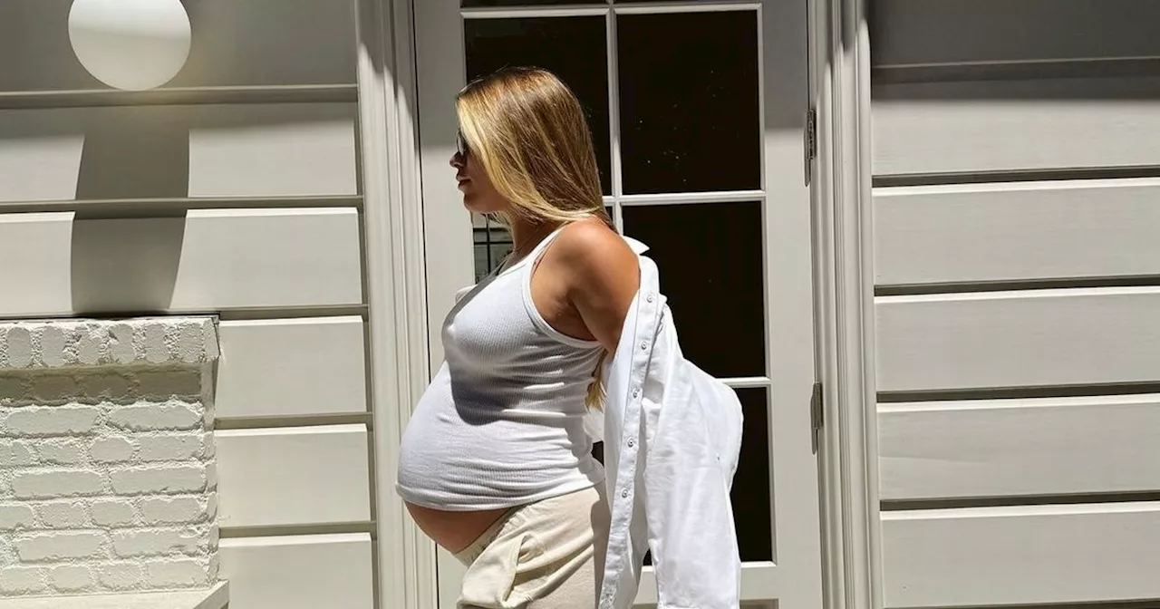 Sofia Richie shows off 'blissful' baby bump at nine months mark