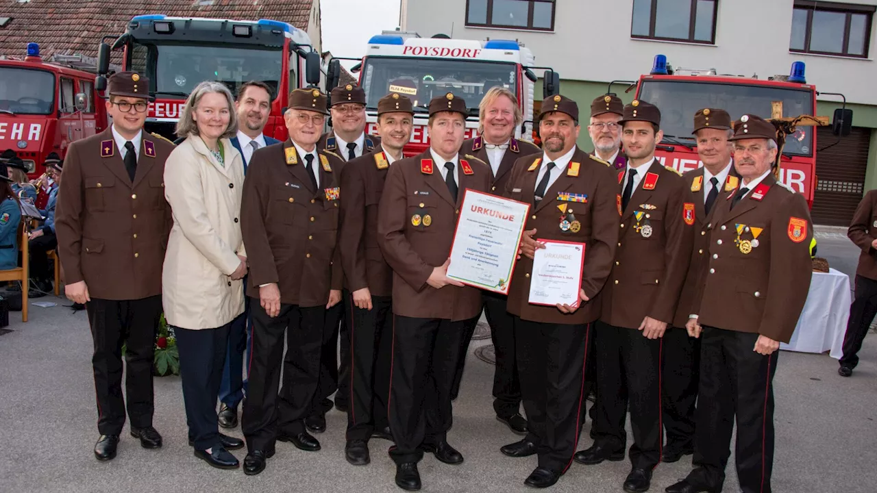 Feuerwehr Poysdorf feierte ihr 150-jähriges Jubiläum